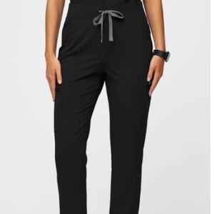 FIGS Black Yola High Waisted 2.0 Skinny Scrub Pants